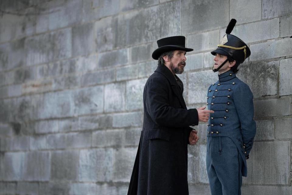 Christian Bale and Harry Melling in 'The Pale Blue Eye'