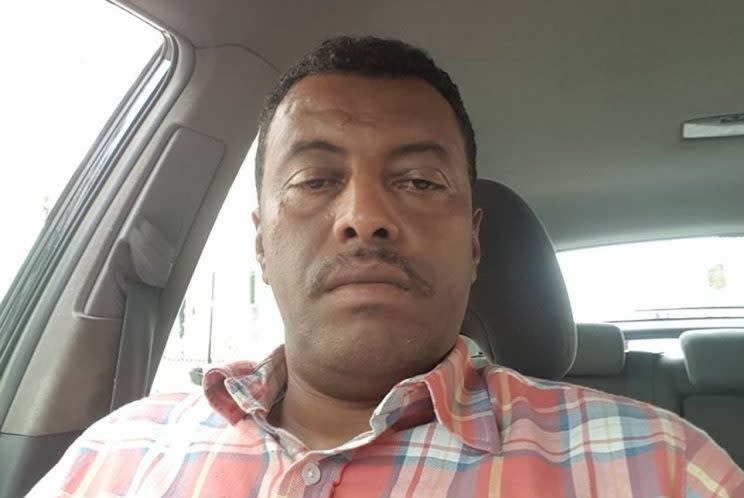 Taxi driver Behailu Kebede