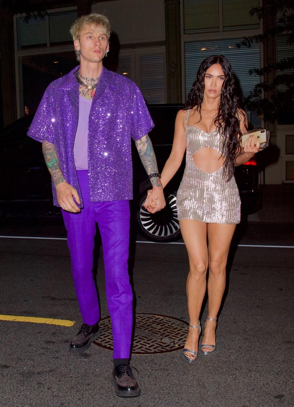 Megan Fox and Machine Gun Kelly double date with Kourtney Kardashian and Travis Barker