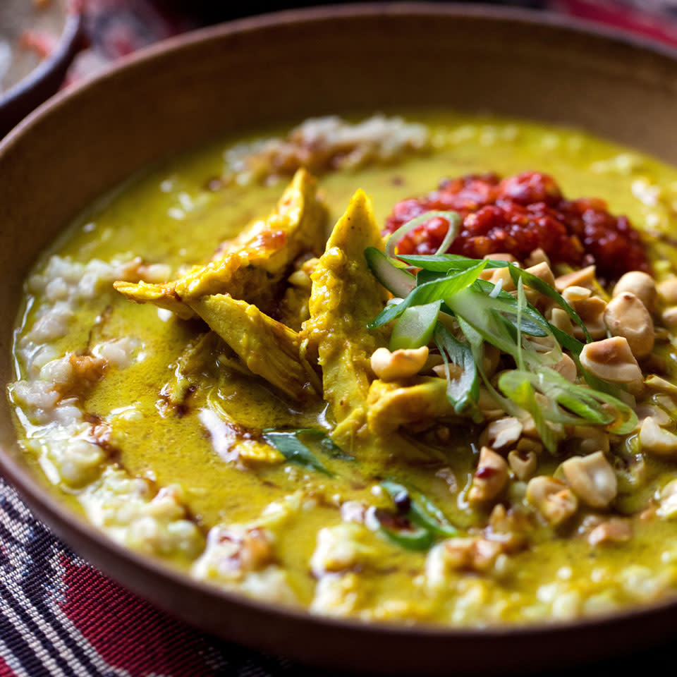 Jakarta-Style Savory Rice Porridge (Bubur Ayam Betawi)