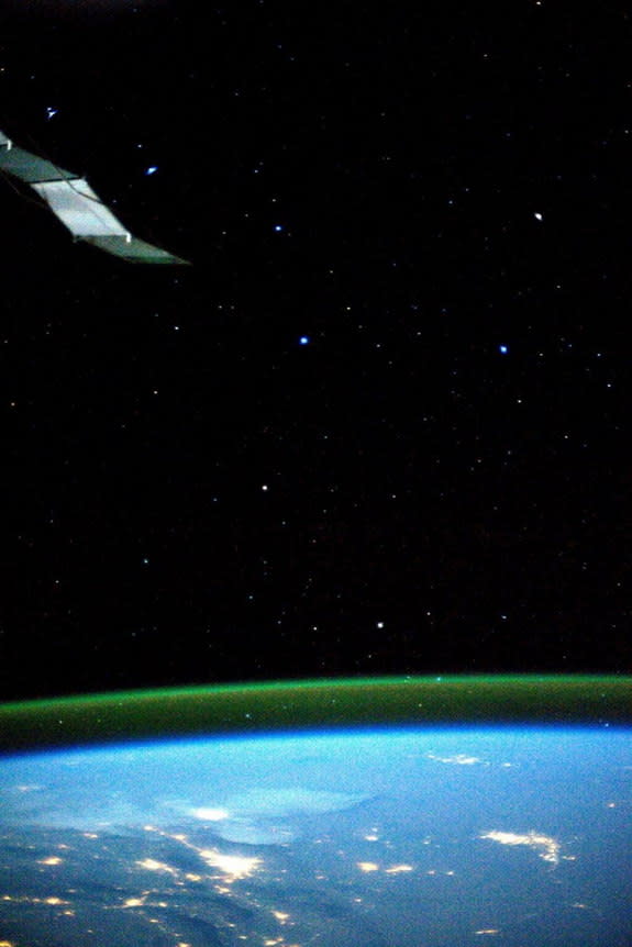 Astronaut Karen Nyberg tweeted this photo of the Big Dipper constellation, taken from the International Space Station. Tweet released July 20, 2013.