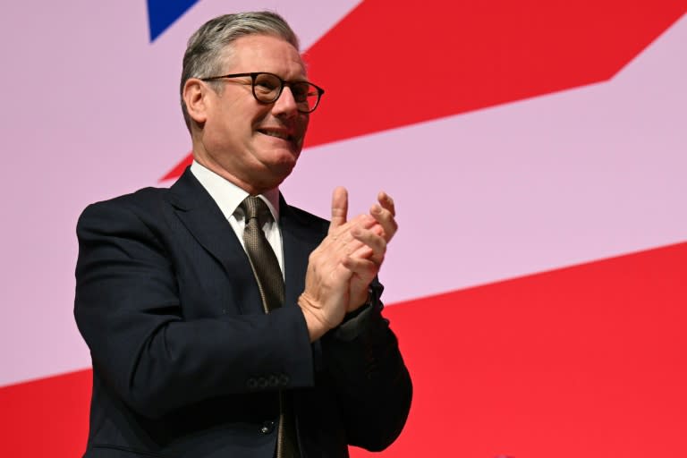 El primer ministro británico, Keir Starmer, el 22 de septiembre de 2024 en la conferencia anual del Partido Laborista, en la ciudad inglesa de Liverpool (Oli Scarff)