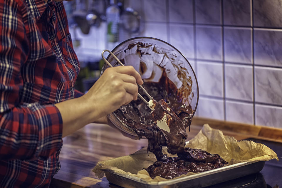 People turned to baking sweet treats like brownies during lockdown 2020. (Getty Images) 