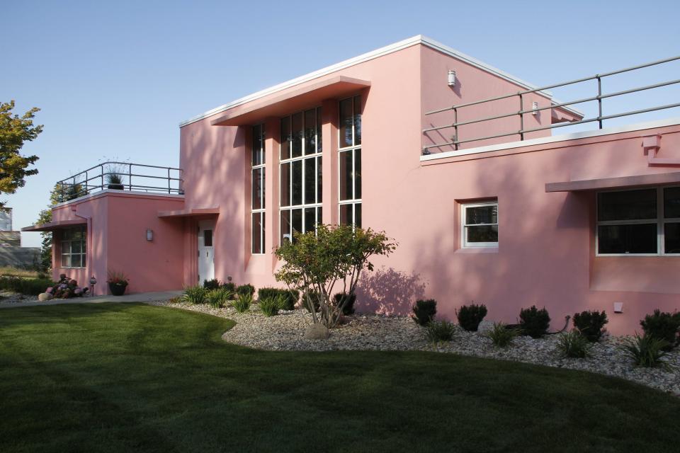 The Florida Tropical House is one of the 1933 Chicago World's Fair Century of Progress Homes located within Indiana Dunes National Park.