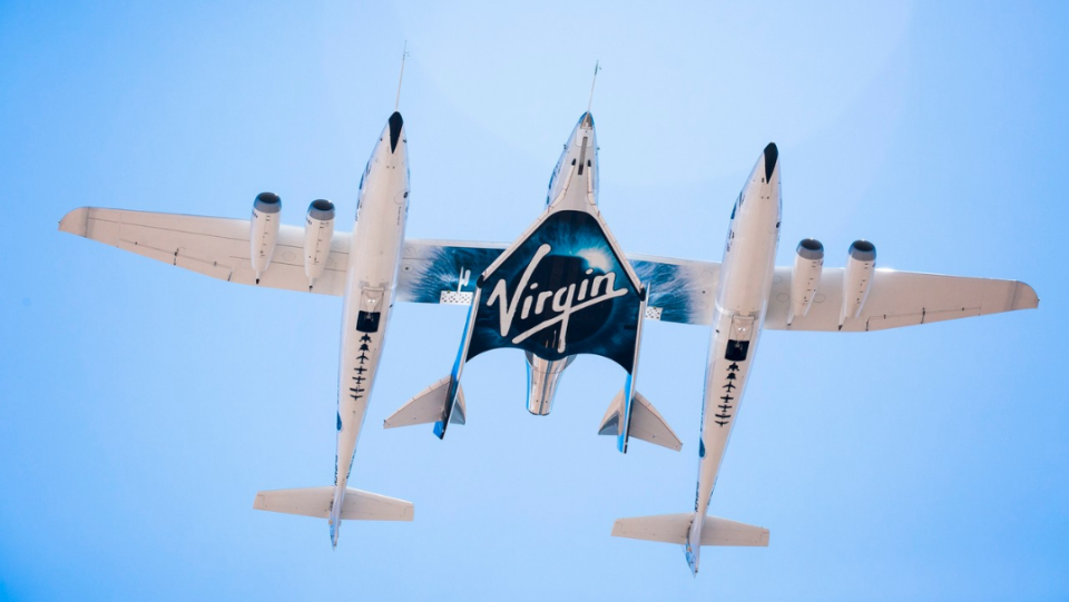 A Virgin Galcactic aircraft. Source: Virgin Galactic