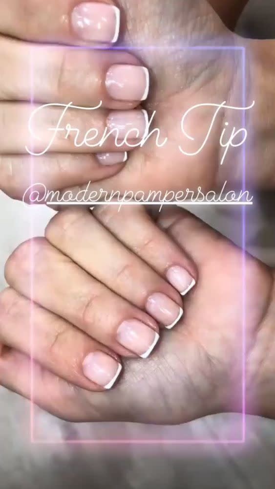 Kim Kardashian Is Making a Case for the French Manicure