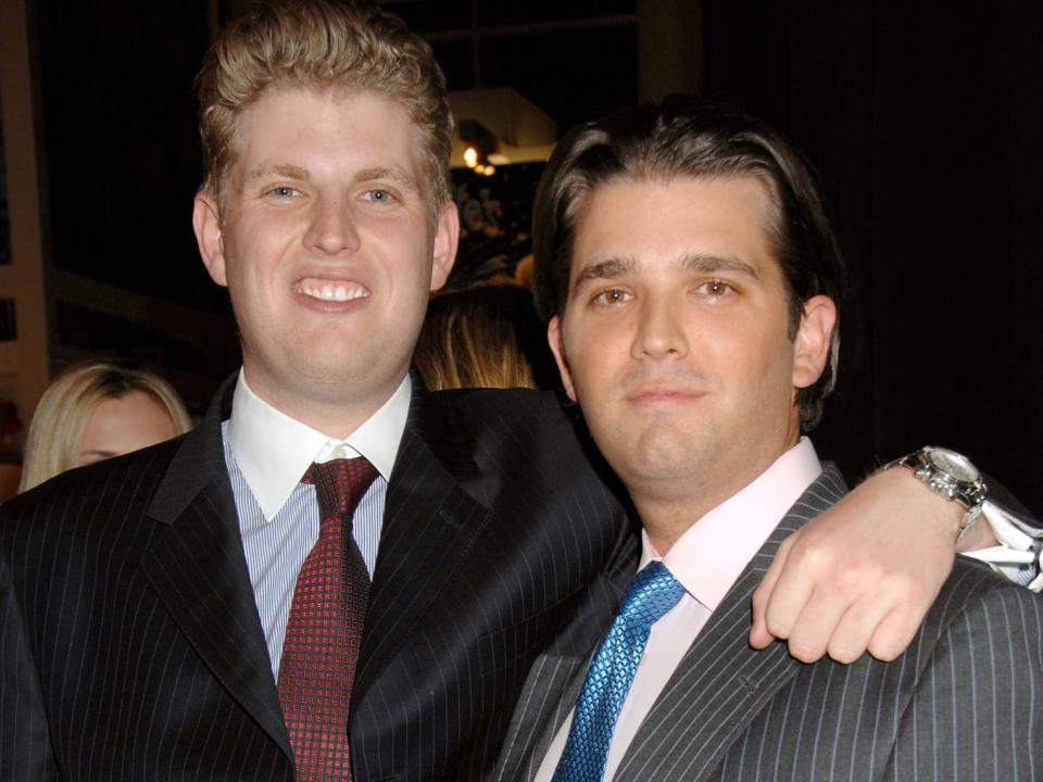 Eric and Don Jr in 2006.