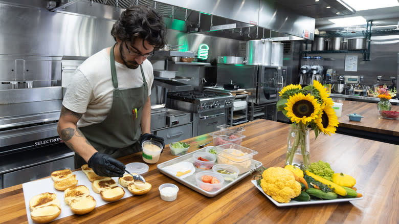 Nick Wuest in the innovation kitchen