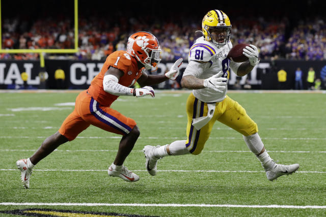 LSU's Thaddeus Moss declares for the NFL Draft