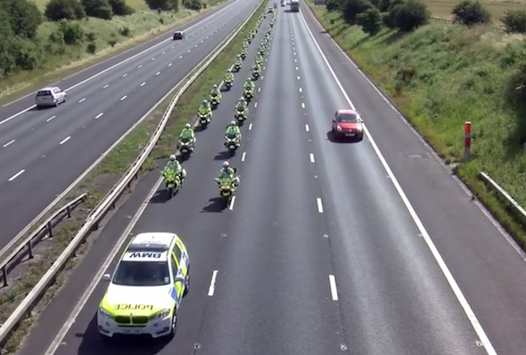 Police convoy