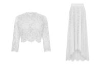 <p>Introducing the bridal co-ord, the perfect option for those hoping to flex their sartorial muscles on the big day. <em><a rel="nofollow noopener" href="https://www.whistles.com/women/whistles-wedding/wedding-dresses/ariane-lace-wedding-co-ord-29467.html?cgid=Bridal_Wedding_WW&dwvar_ariane-lace-wedding-co-ord-29467_color=Ivory%2FMulti#start=0" target="_blank" data-ylk="slk:Shop now;elm:context_link;itc:0;sec:content-canvas" class="link ">Shop now</a></em>. </p>