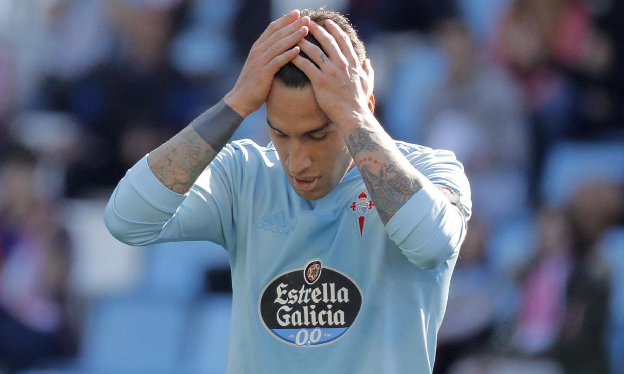 <span>Hugo Mallo pictured with Celta Vigo in 2019, the year when the incident occurred.</span><span>Photograph: Lavandeira jr/EPA</span>