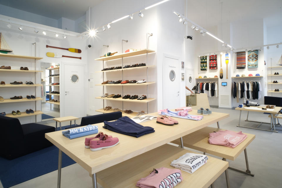 Sebago's flagship in Milan.