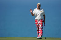<b>John Daly</b><br><br>John Daly earned between $50 and $60 million during his career as a two-time PGA Major champion. But he <a href="http://sports.espn.go.com/golf/news/story?id=2429380" rel="nofollow noopener" target="_blank" data-ylk="slk:gambled;elm:context_link;itc:0;sec:content-canvas" class="link ">gambled </a>most of it away, according to his autobiography. Daly also once lost $1.65 million in five hours playing slot machines. His $1.6 million house was <span>foreclosed</span> on in early 2009. The 7,671-square-foot home had four bedrooms and sat on 2.11 acres.<br><br>Photo: Daly waves during the first round of the Sicilian Open on March 29, 2012 in Sciacca, Italy.