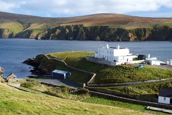 The former lighthouse shore station at Unst.