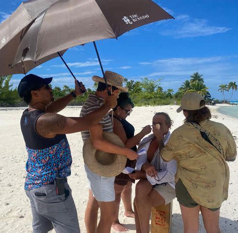 <p>Camille Razat/Instagram</p> Billy Zane filming 'Waltzing with Brando': Camille Razat/Instagram