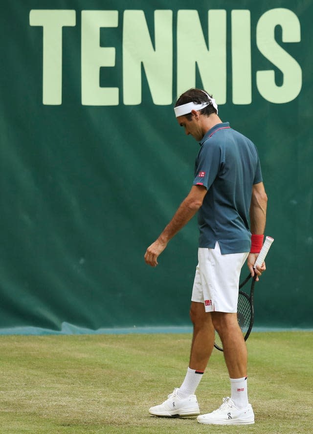 Roger Federer was unhappy with his attitude during his defeat by Felix Auger-Aliassime in Halle
