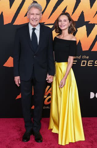 <p>John Salangsang/Shutterstock</p> Harrison Ford and Calista Flockhart