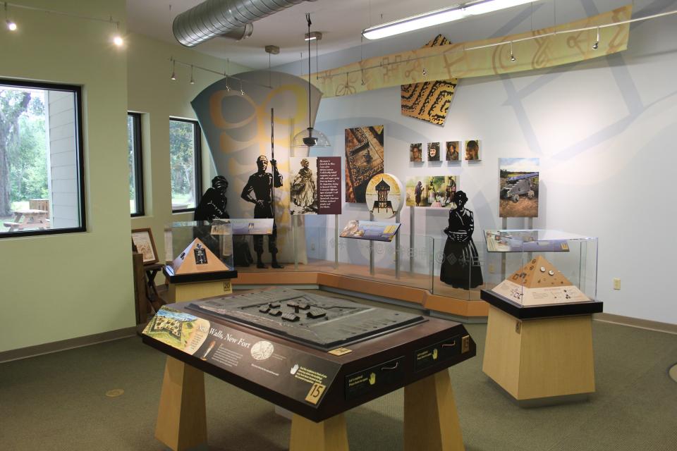 A museum and visitors' center at Fort Mose Historic State Park in northern St. Augustine provide information and artifacts that piece together what happened at the fort and what it was like during its 1700s existence.