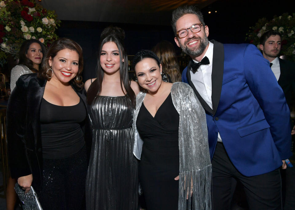 (Left to right) Justina Machado, Isabella Gomez, Gloria Calderon Kellett and Todd Grinnell attend the Netflix 2020 Golden Globes After Party on January 5, 2020, in Los Angeles. (Photo: Emma McIntyre via Getty Images)