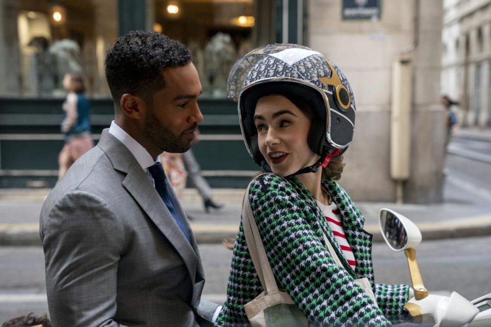 Laviscourt starring opposite Lily Collins in Emily In Paris (Netflix)