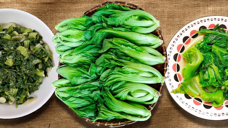 bowls mustard greens