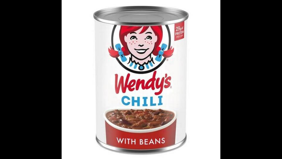 Wendy’s will begin selling a canned version of its chili with beans in grocery stores and online this spring. Here’s what to know.