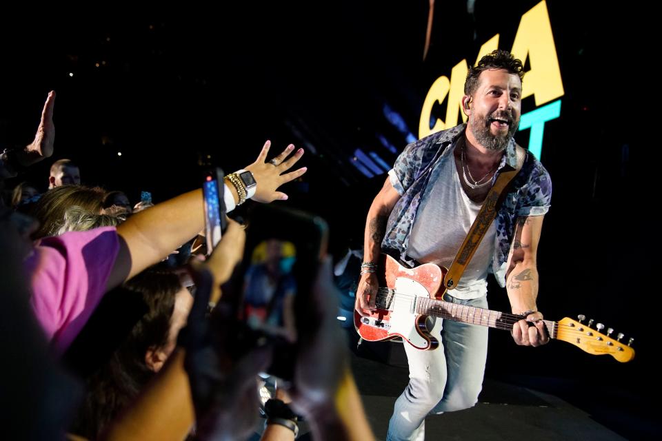Matthew Ramsey of Old Dominion performs during CMA Fest at Nissan Stadium Sunday, June 12, 2022 in Nashville, Tennessee.