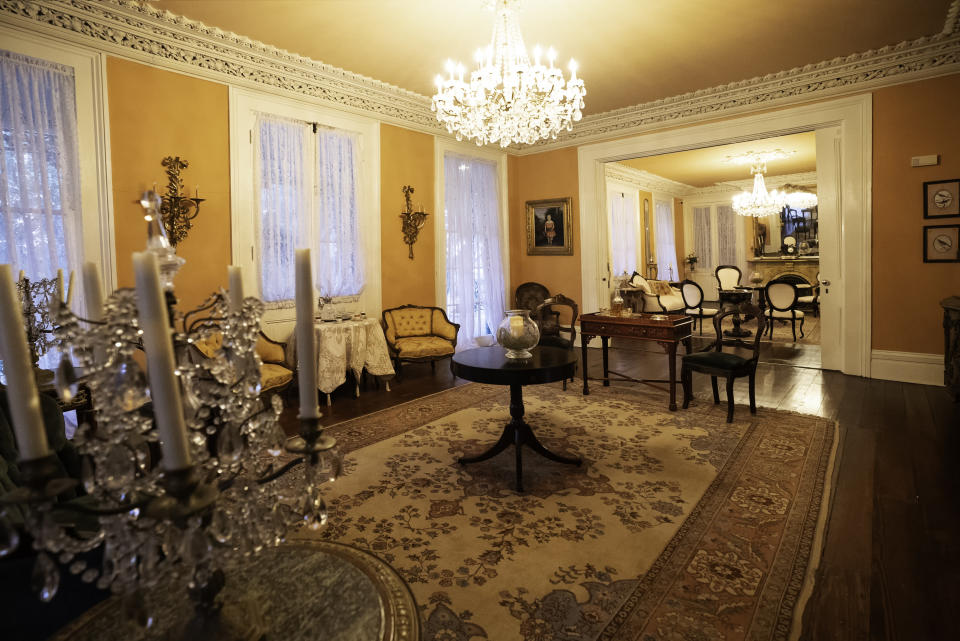 An old lobby of a hotel