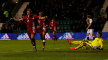 Britain Football Soccer - Scotland v Canada - International Friendly - Easter Road, Edinburgh, Scotland - 22/3/17 Canada’s Fraser Aird celebrates scoring their first goal Action Images via Reuters / Jason CairnduffLivepic