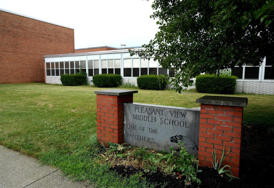 South-Western City Schools has replaced four of the district's five middle schools, including the original Pleasant View Middle School pictured here at  7255 Kropp Road, with new buildings that will open this school year.