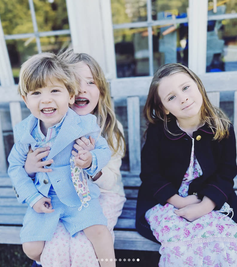 The Hager children: Hal, Mila and Poppy. (via Instagram)