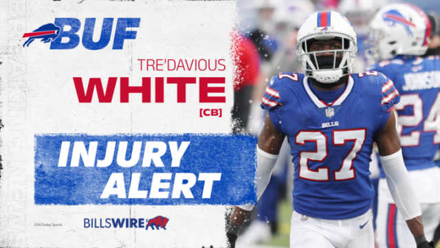 Bills announce injury update on Tre'Davious White