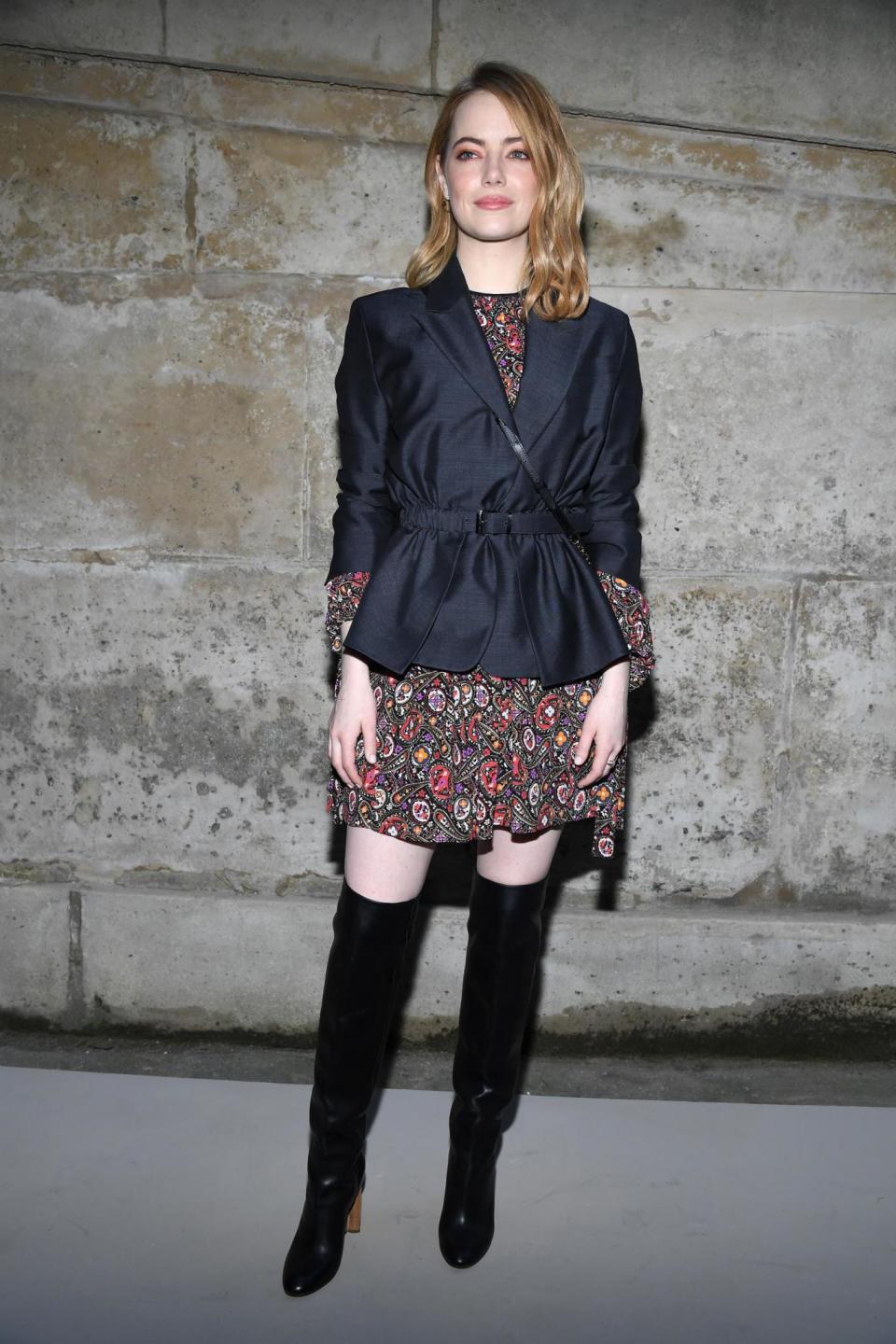 Emma Stone at Louis Vuitton (Getty Images)