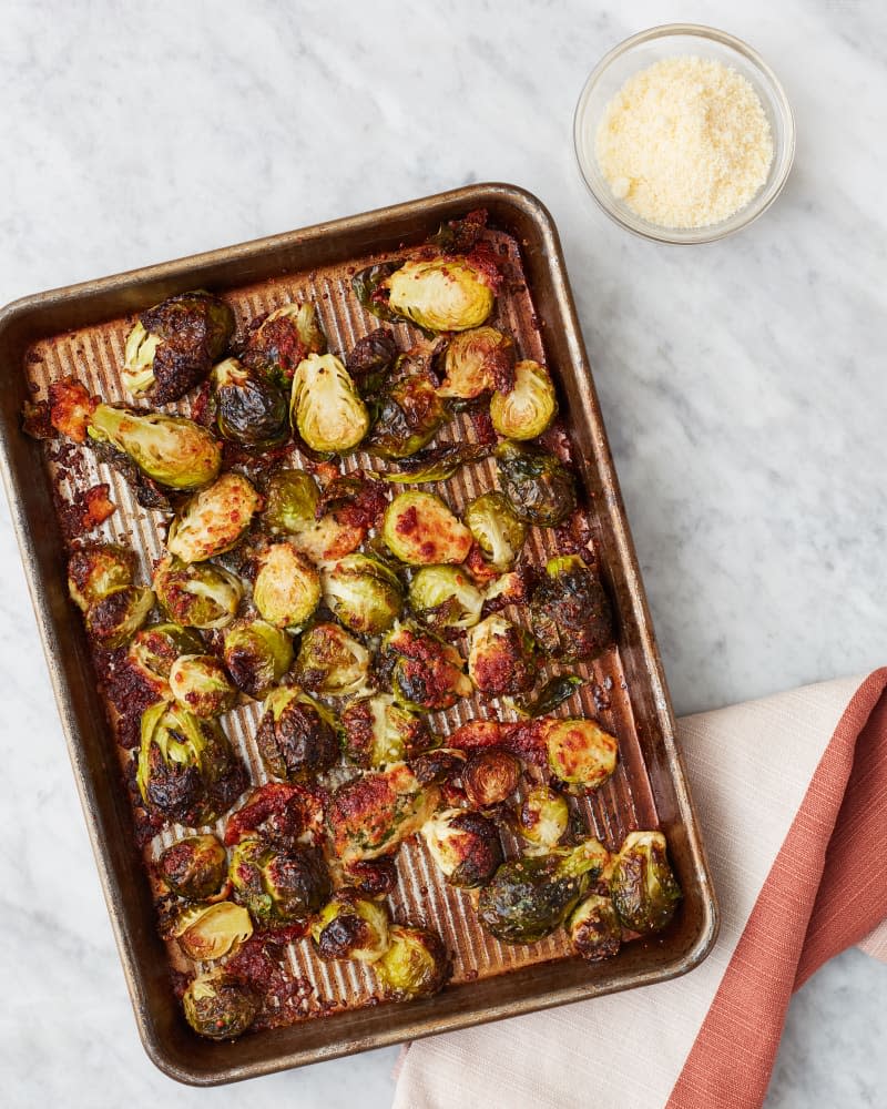 Roasted Brussels Sprouts with Parmesan