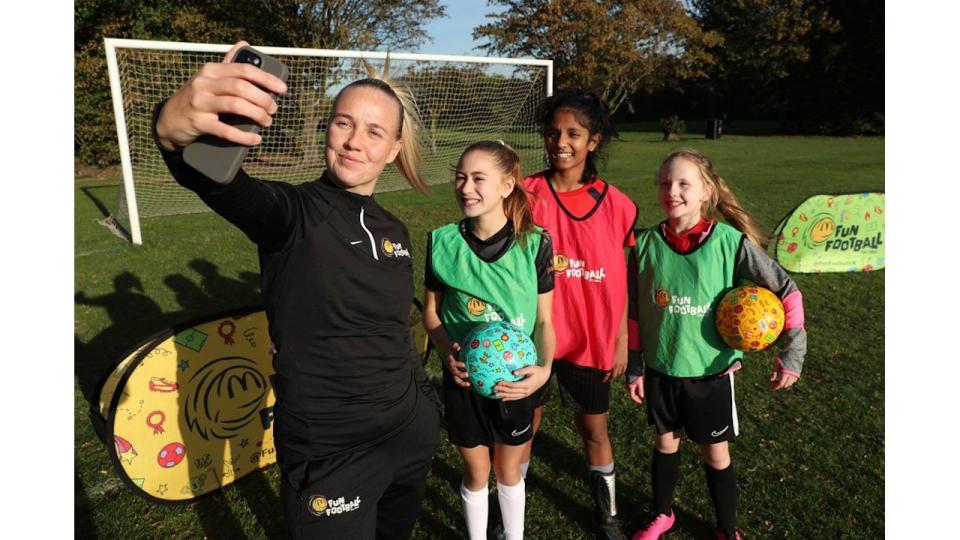 Beth Mead has teamed up with McDonalds for their Fun Football programme