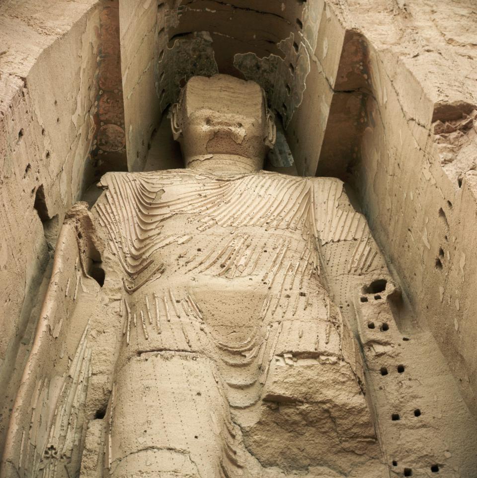 One of the two Bamiyan Buddhas, which were destroyed in 2001 by the Taliban - Corbis