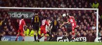 Eric Cantona, Kenny Dalglish,Dimitar Berbatov and Steven Gerrard all starin ourselection of the most memorable clashes from English footballs most trophy-laden rivalry