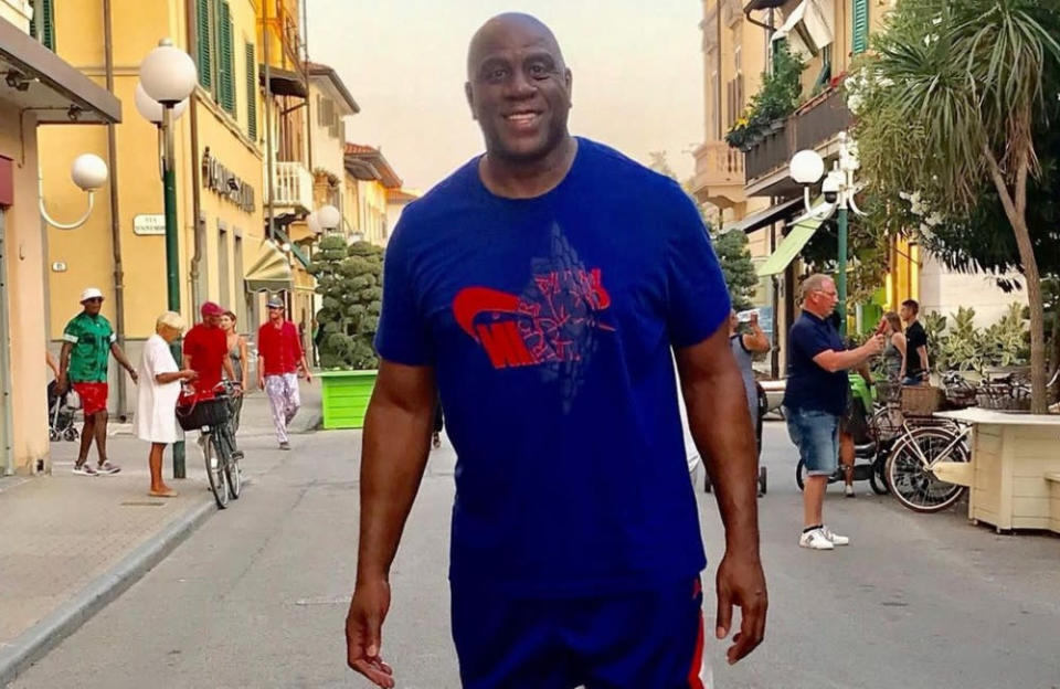 NBA legend Magic Johnson told the world in a Sports Illustrated magazine interview published in 1991 that he was HIV positive, admitting his promiscuous lifestyles was responsible for him catching the illness. Now retired, the former Los Angeles Lakers player has spent much of his time to raise awareness and help other patients.