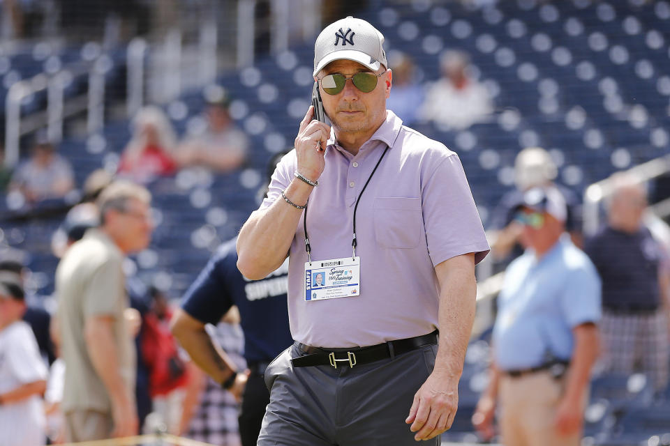 紐約洋基總管Brian Cashman。（Photo by Michael Reaves/Getty Images）