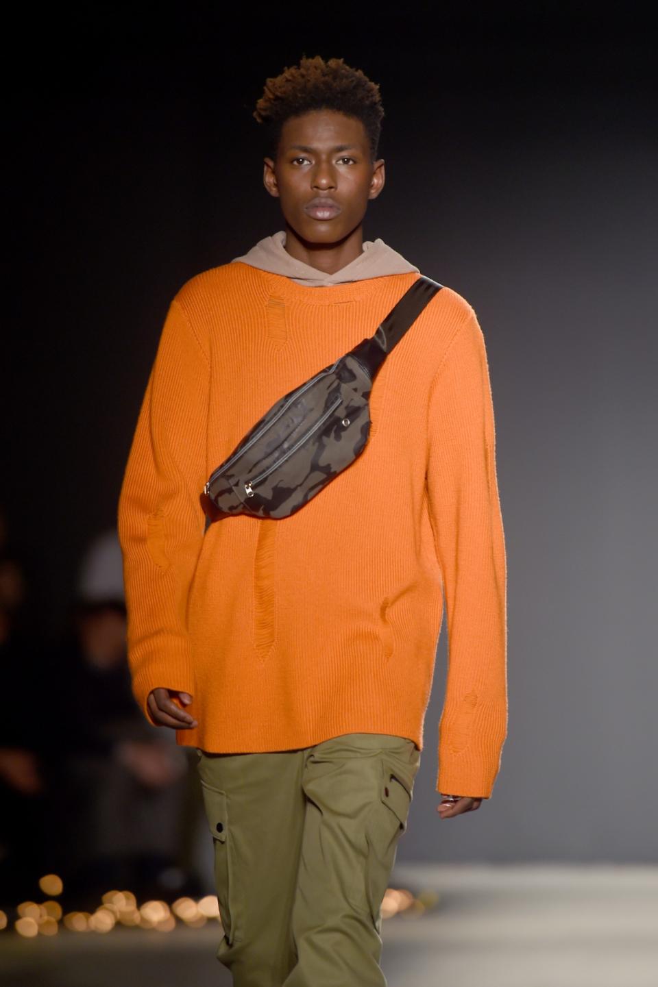 Camouflage Crossbody Fanny Pack from the Ovadia & Sons Fall/Winter 2017 Show