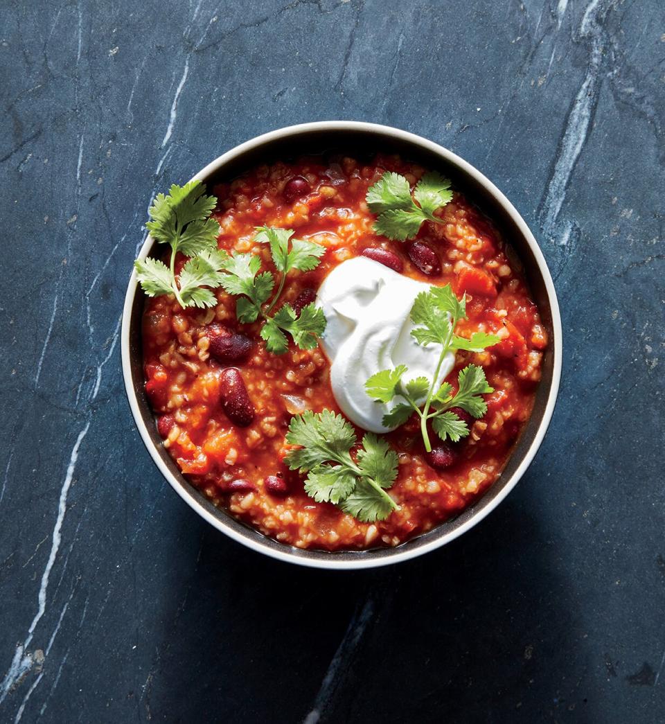 Hearty Bulgur Chili