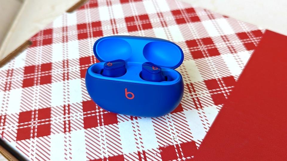 The first-gen Beats Studio Buds in Blue