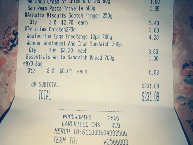 Man's outrage over reusable bag charge at Woolworths