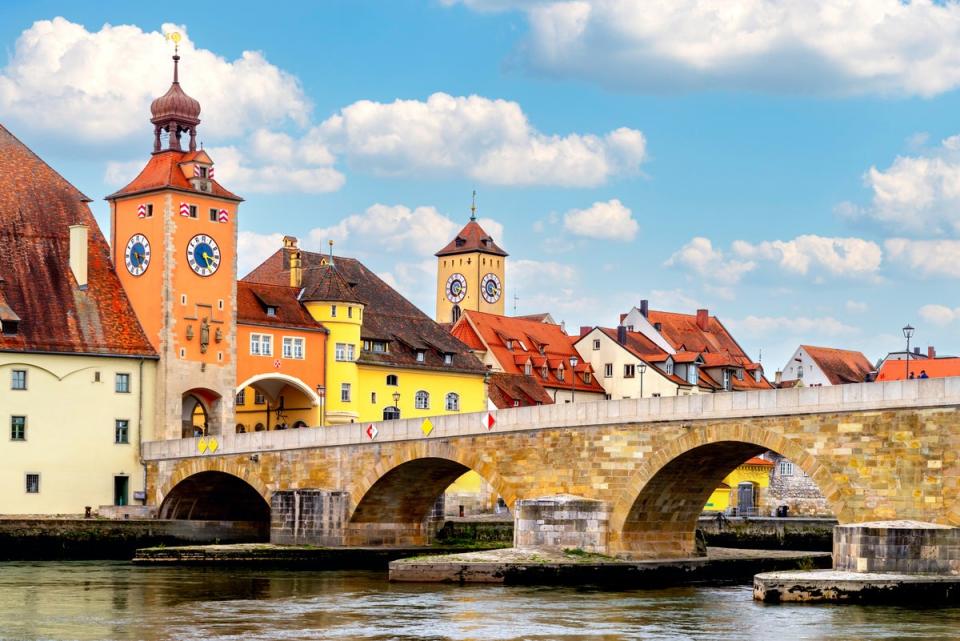 Weave your way down the medieval streets of Regensburg (Getty)