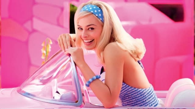 Margot Robbie as Barbie in the Barbie movie.
