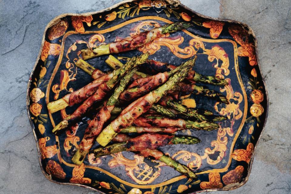 Grilled Pancetta-Wrapped Asparagus