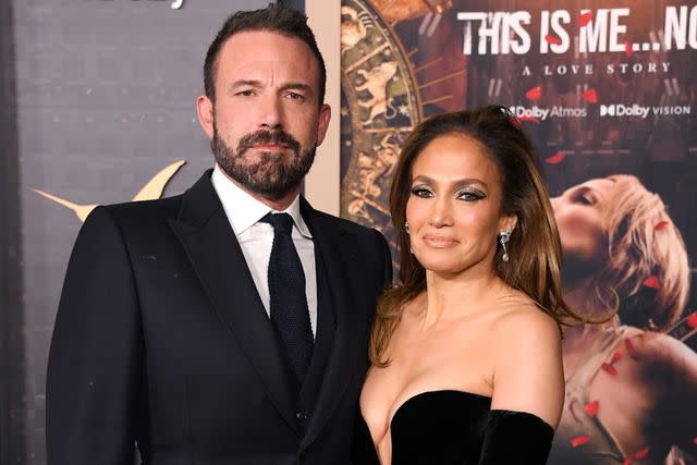 <p>Steve Granitz/FilmMagic</p> Ben Affleck and Jennifer Lopez in Los Angeles on Feb. 13, 2024