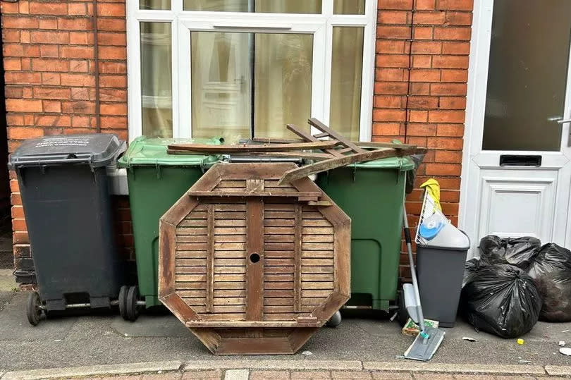 Rubbish left in student areas of Loughborough