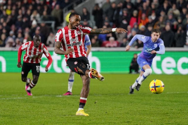 Ivan Toney scored a controversial penalty against Bournemouth in January